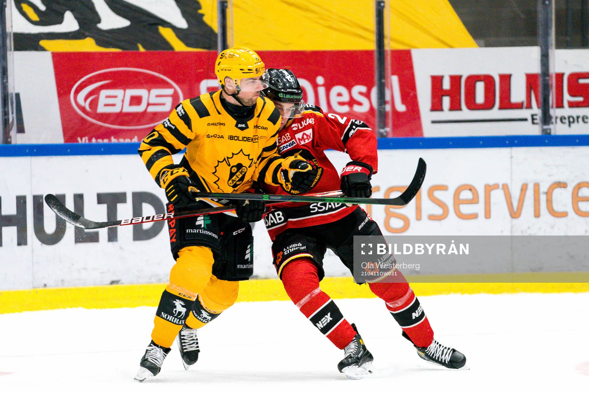 Skellefteås Joakim Lindström och Luleås Nils Lundkvist
