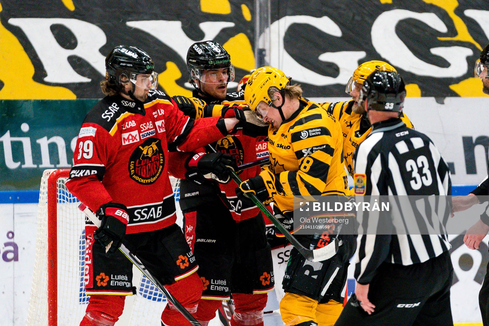 Luleås Pontus Själin och Skellefteås Jonatan Berggren