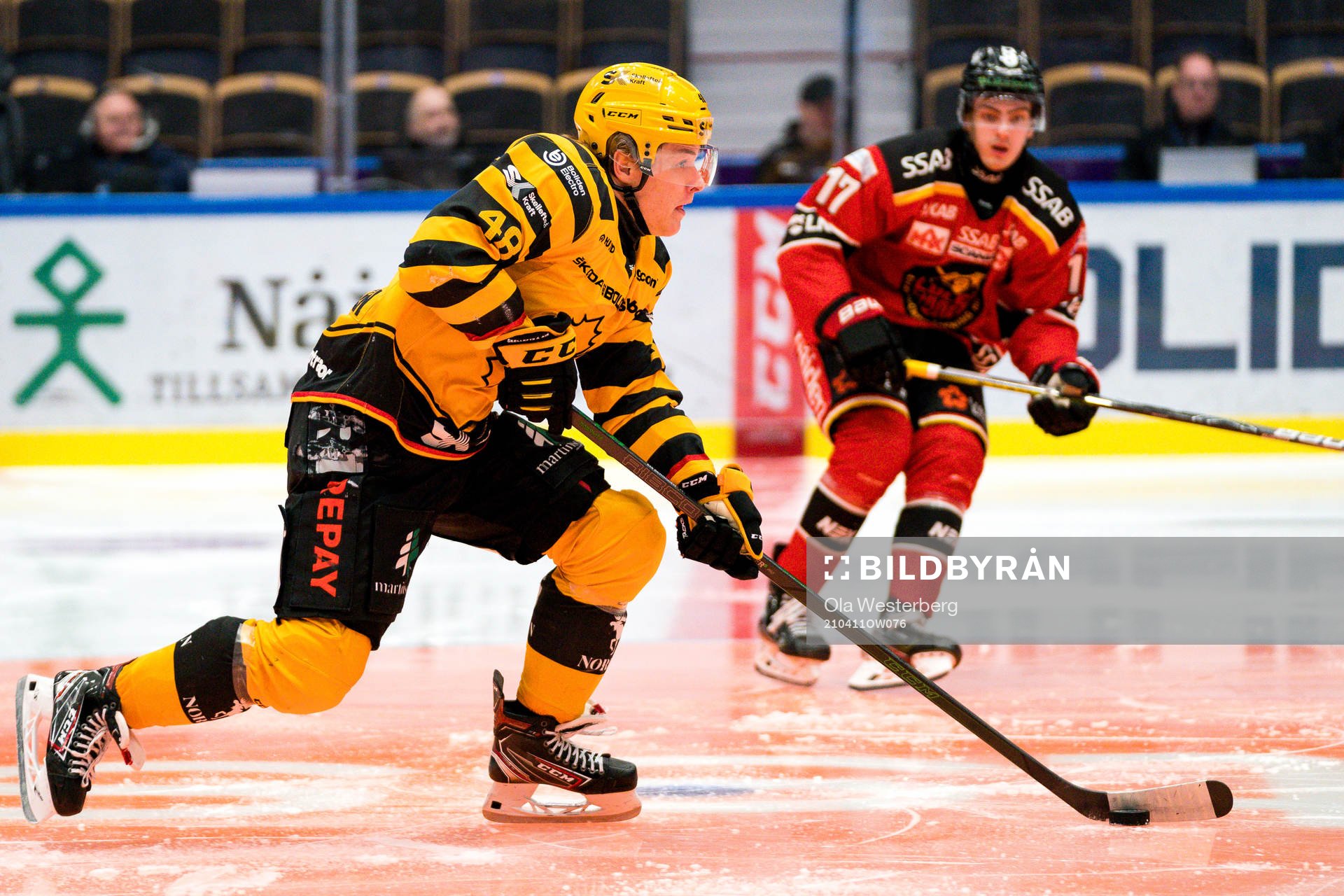 Skellefteås Jonatan Berggren och Luleås Isac Brännström