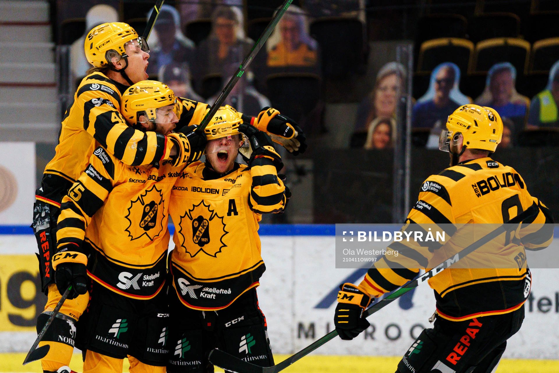 Skellefteås Melker Karlsson, Jonatan Berggren , Andreas