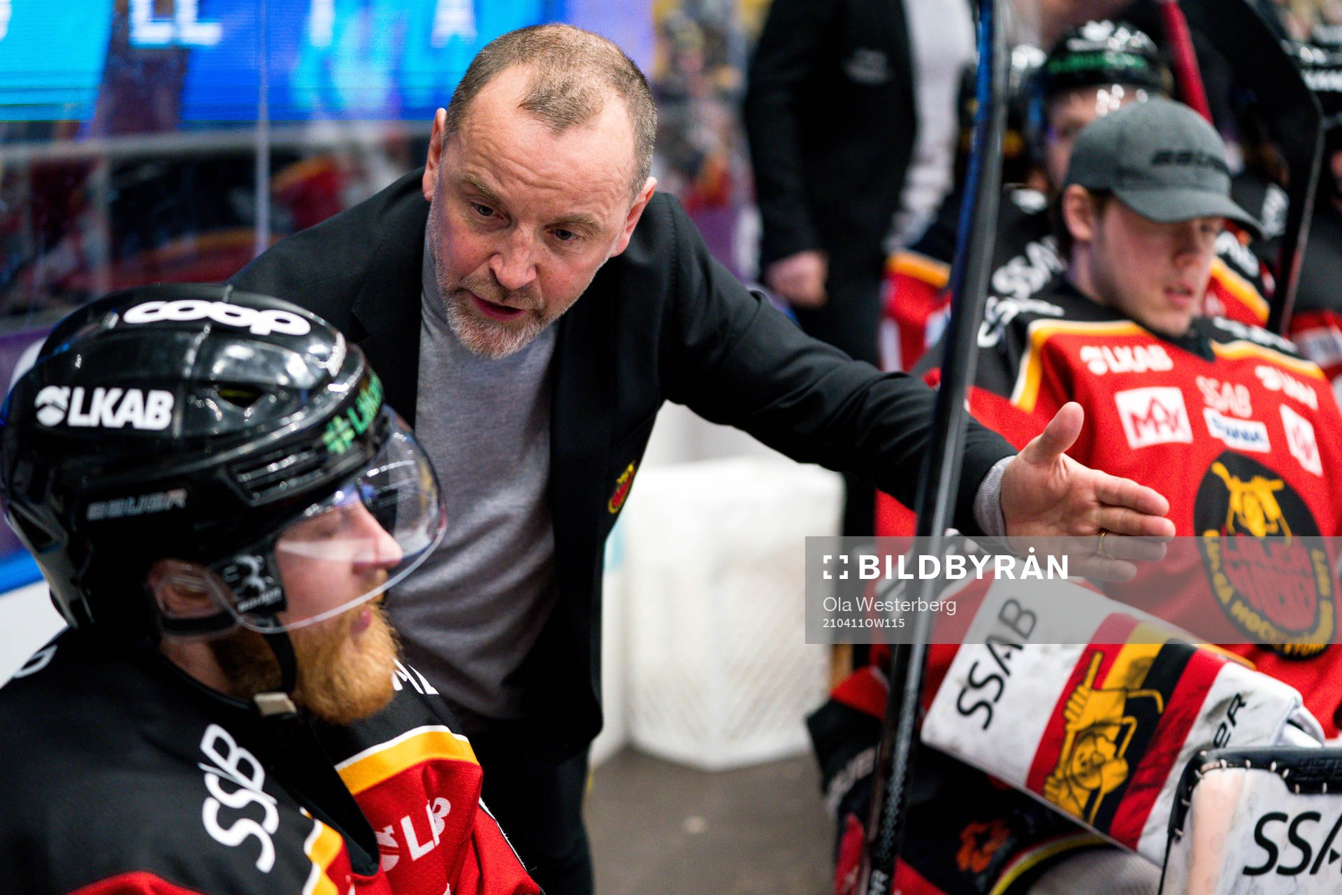 Luleås tränare Thomas Berglund och Linus Klasen