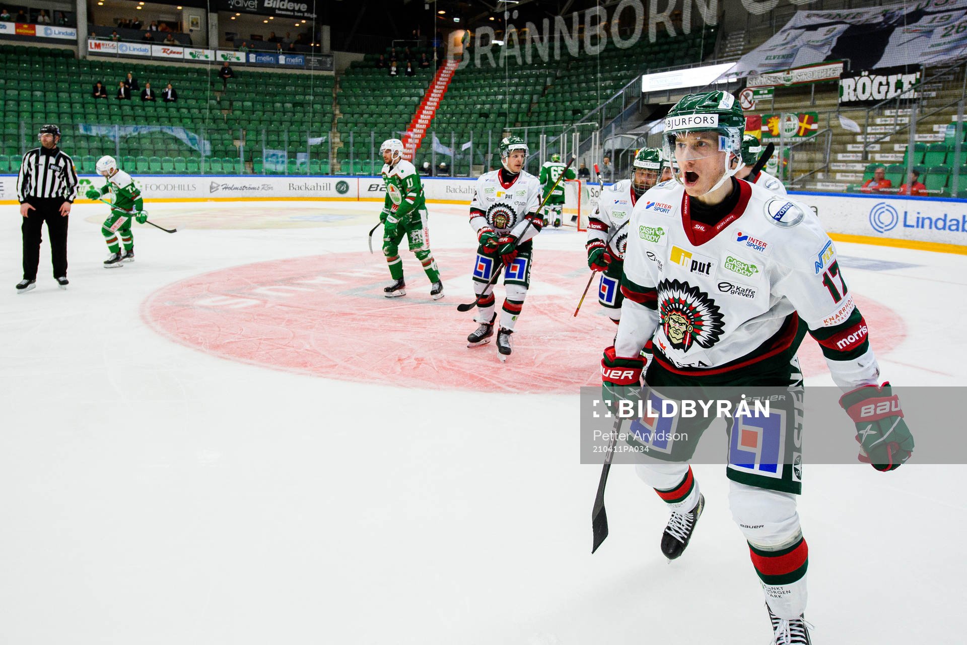 Frölundas Robin Alvarez jublar