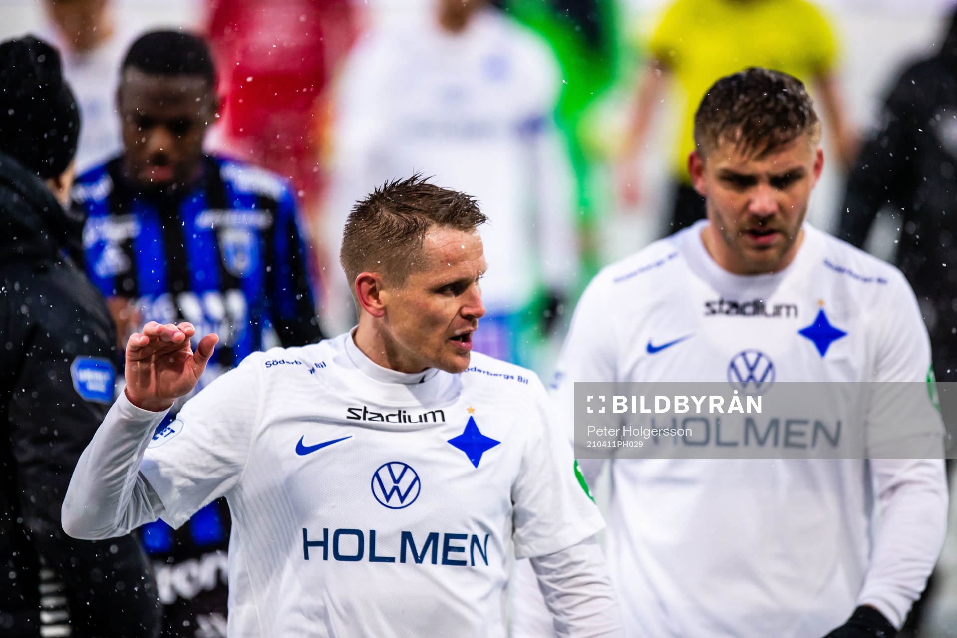 IFK Norrköpings Ari Skúlason och Christoffer Nyman