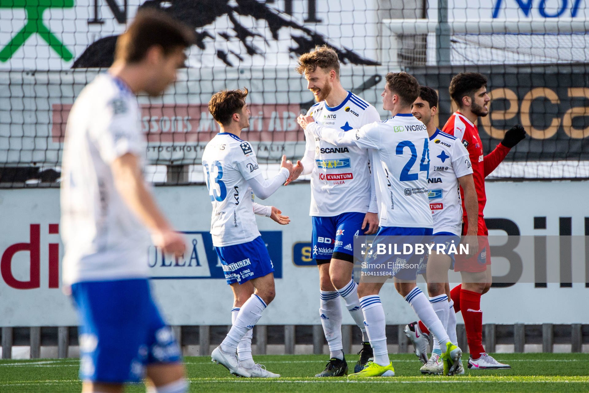Luleås spelare jublar