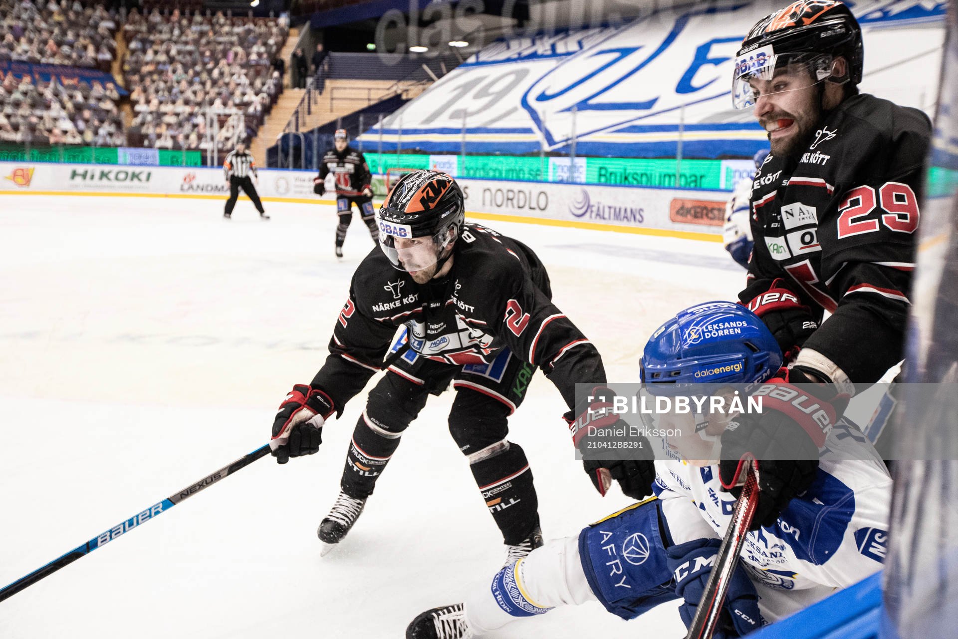 Leksands Emil Heineman mot Örebros Rasmus Rissanen och