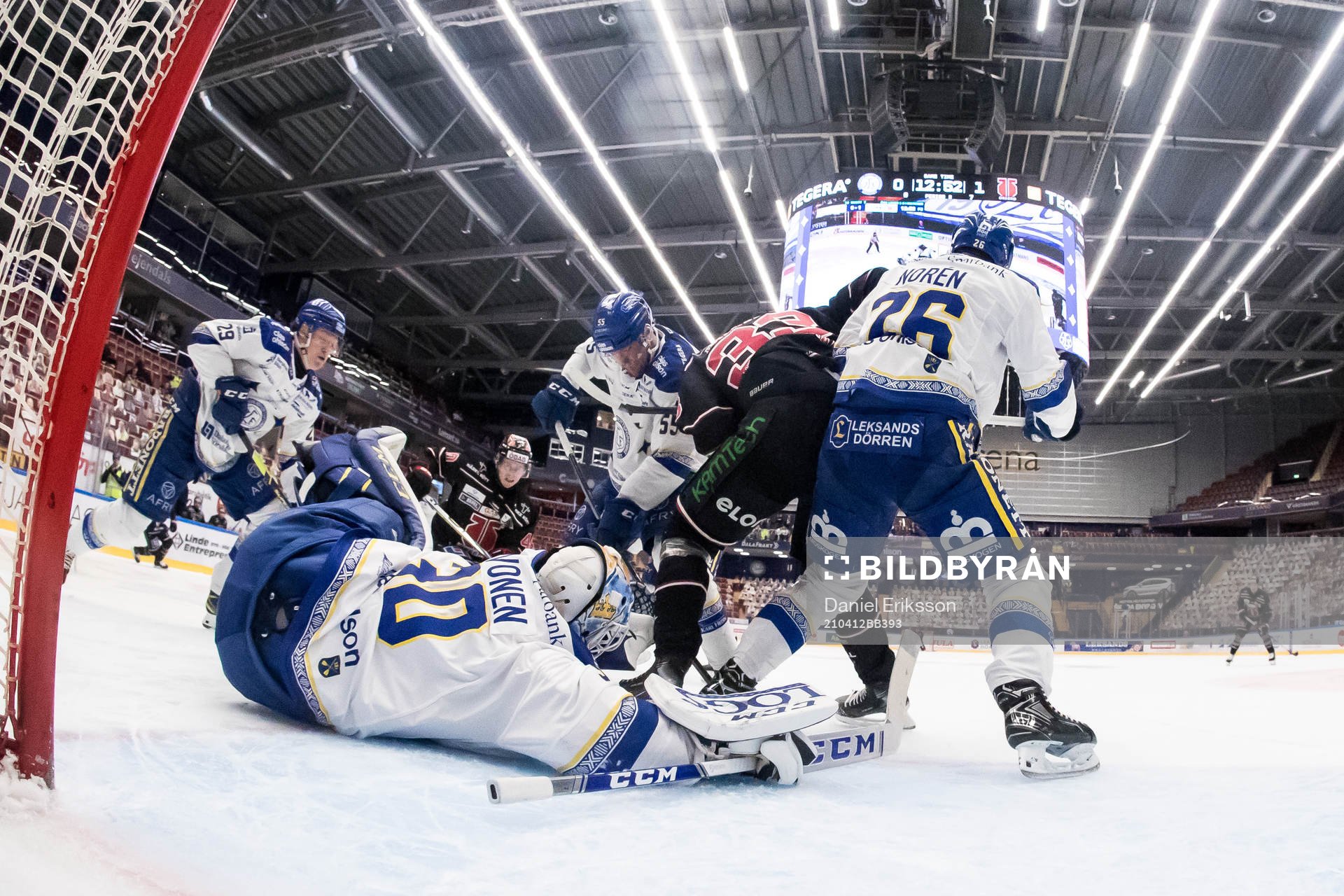 Örebros Christopher Mastomäki och Leksands Jonas Ahnelöv