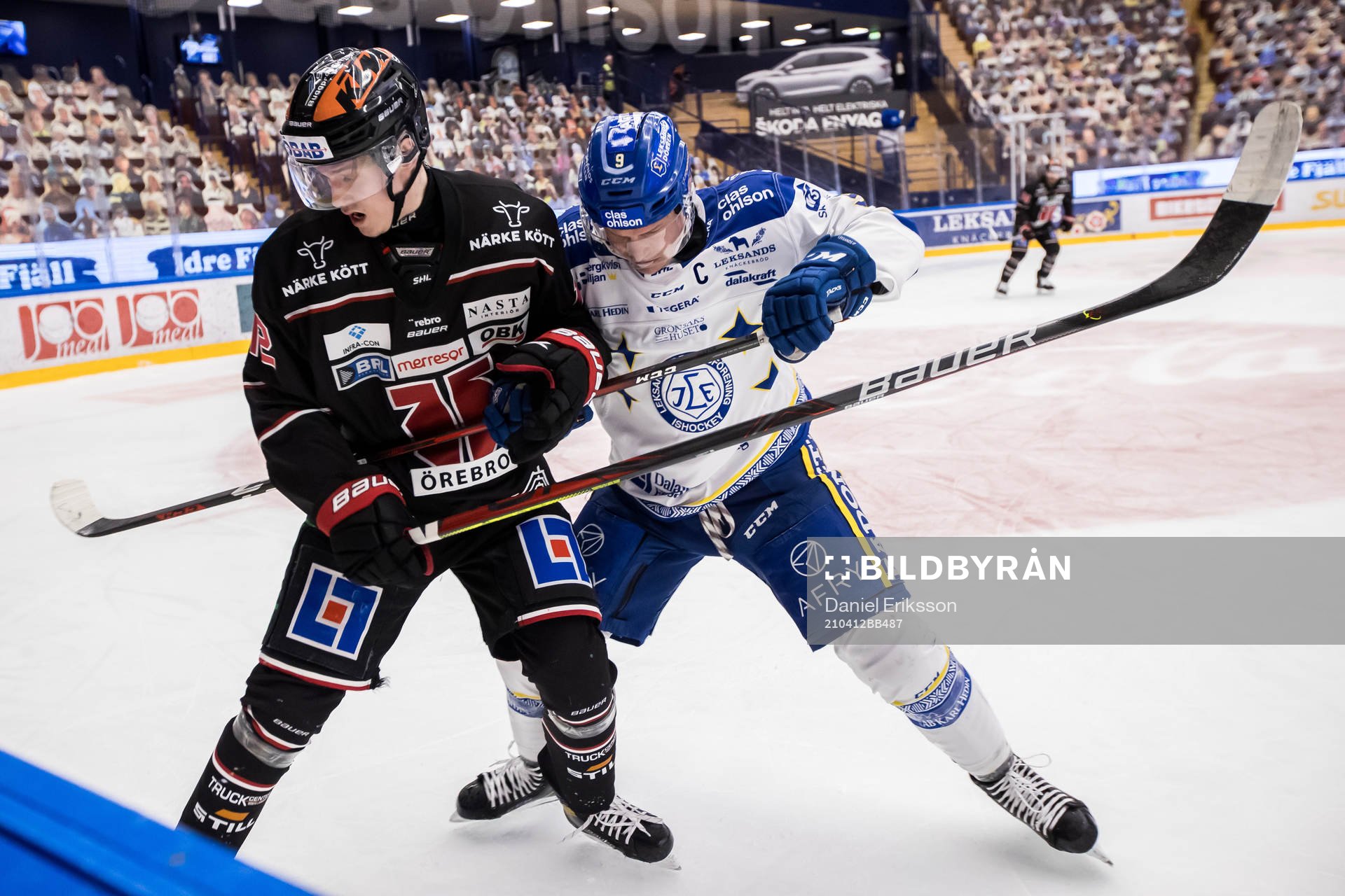 Örebros Filip Barklund och Leksands Patrik Zackrisson