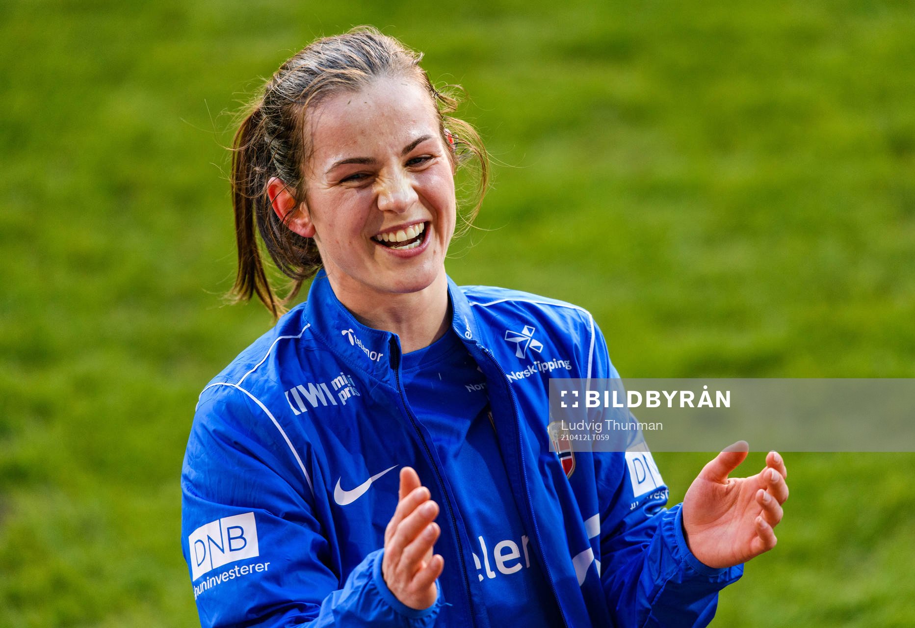 Tuva Hansen of the Norwegian national football team