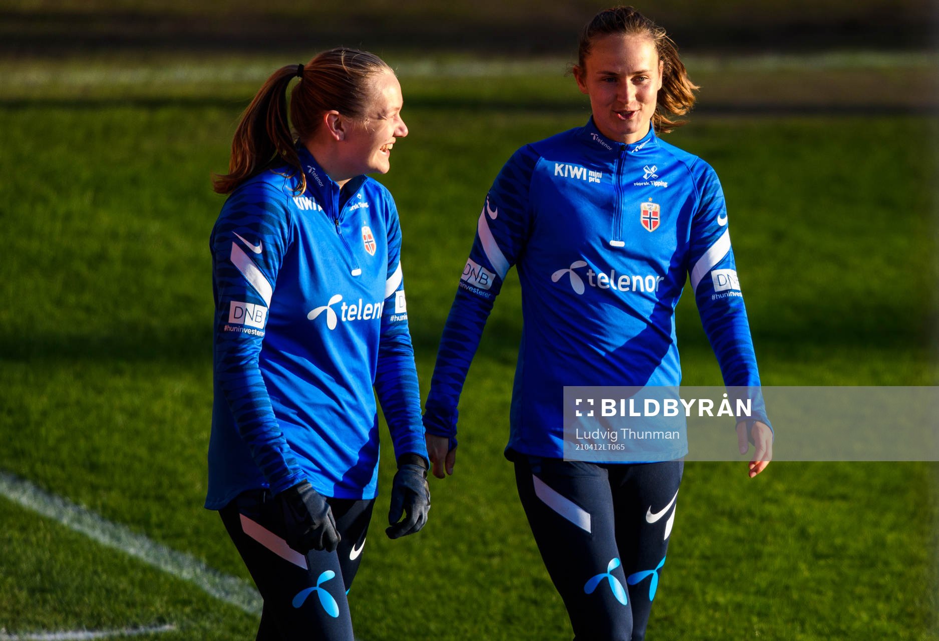 Frida Maanum and Caroline Graham Hansen of the Norwegian