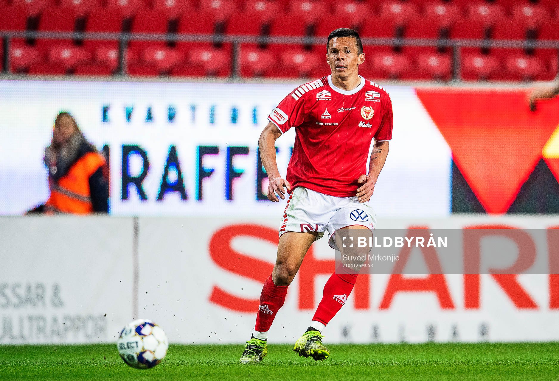 Kalmars Romario Pereira Sipiao under fotbollsmatchen i Allsvenskan mellan Kalmar och Östersund den 12 april 2021 i Kalmar. 