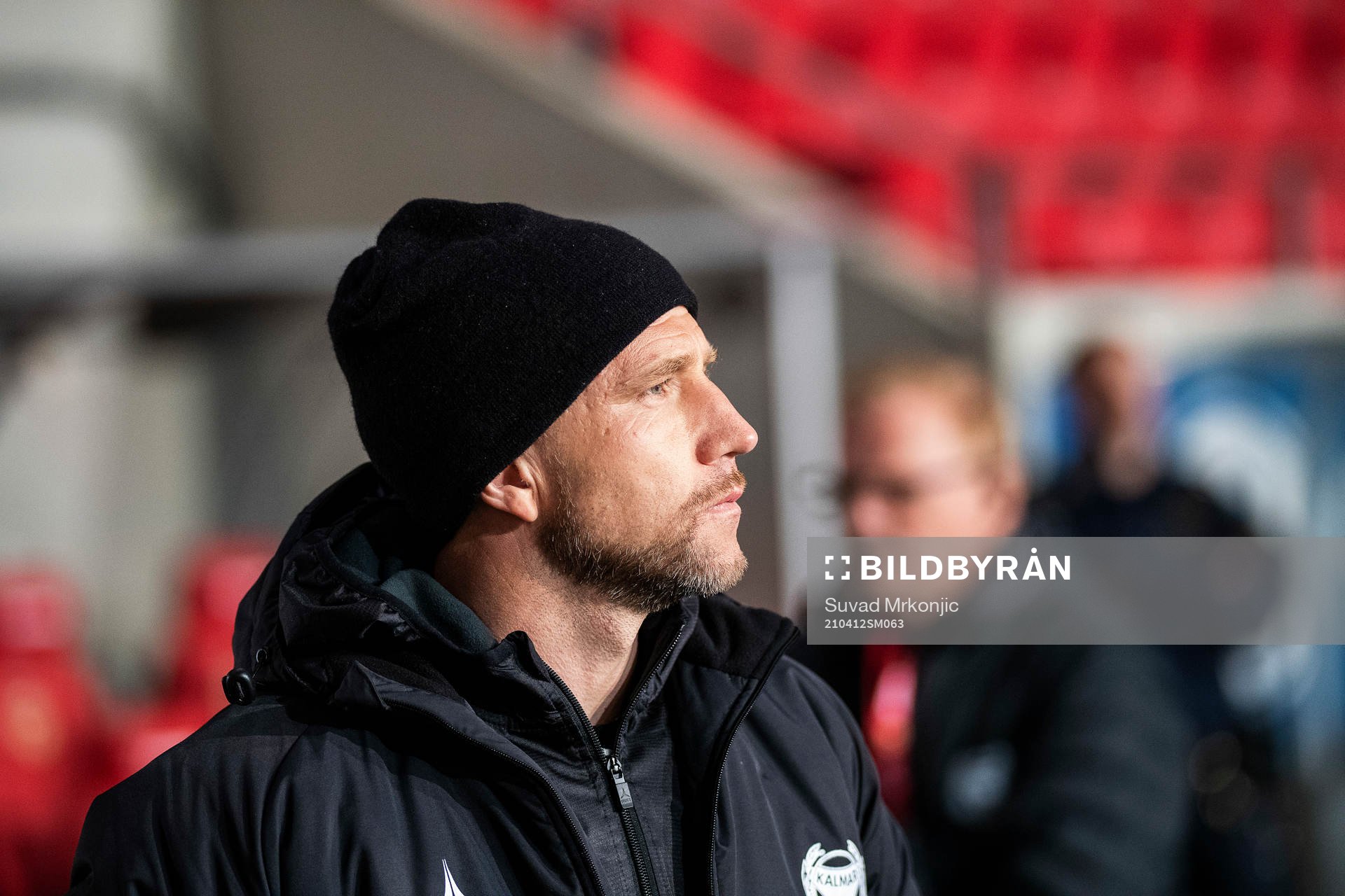 Kalmars tränare Henrik Rydström under fotbollsmatchen i Allsvenskan mellan Kalmar och Östersund den 12 april 2021 i Kalmar. 