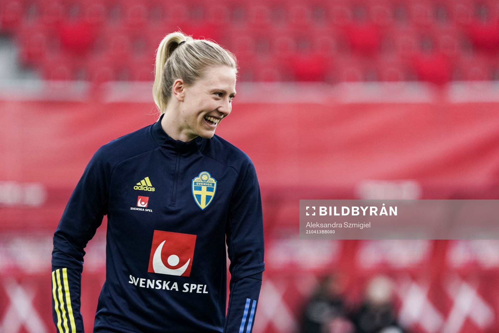 Rebecka Blomqvist of Sweden prior to the women's