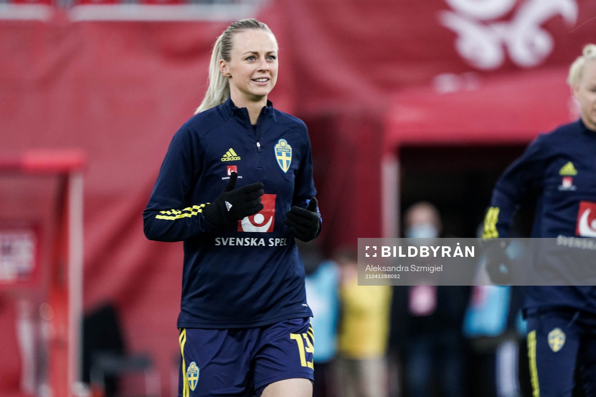 Amanda Ilestedt of Sweden prior the women's international