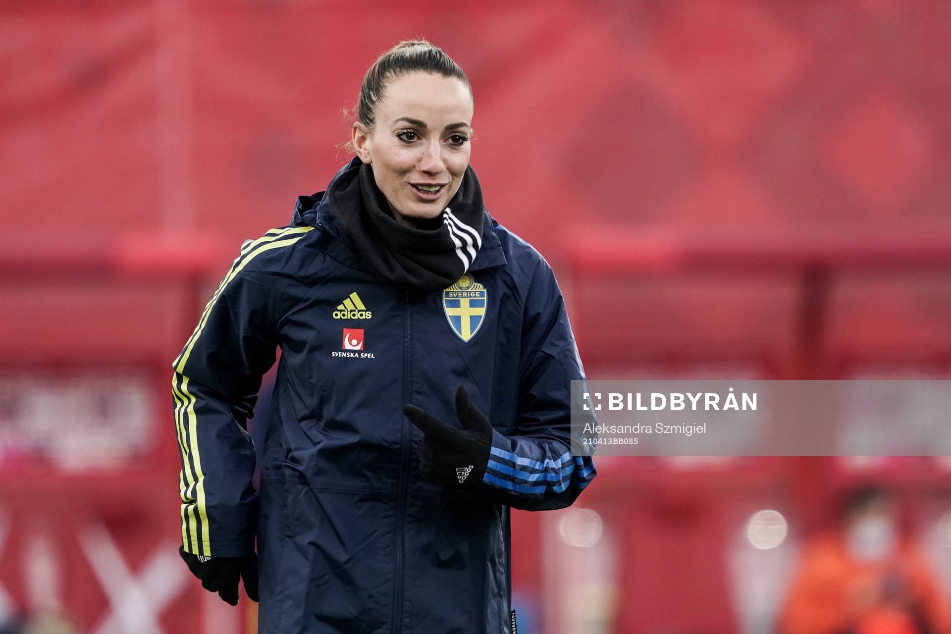 Kosovare Asllani of Sweden prior to the women's