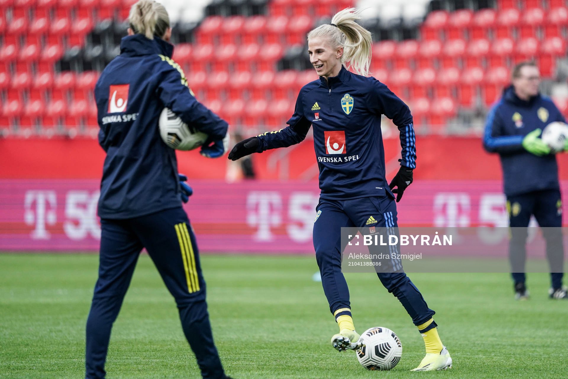 Sofia Jakobsson of Sweden prior to the women's