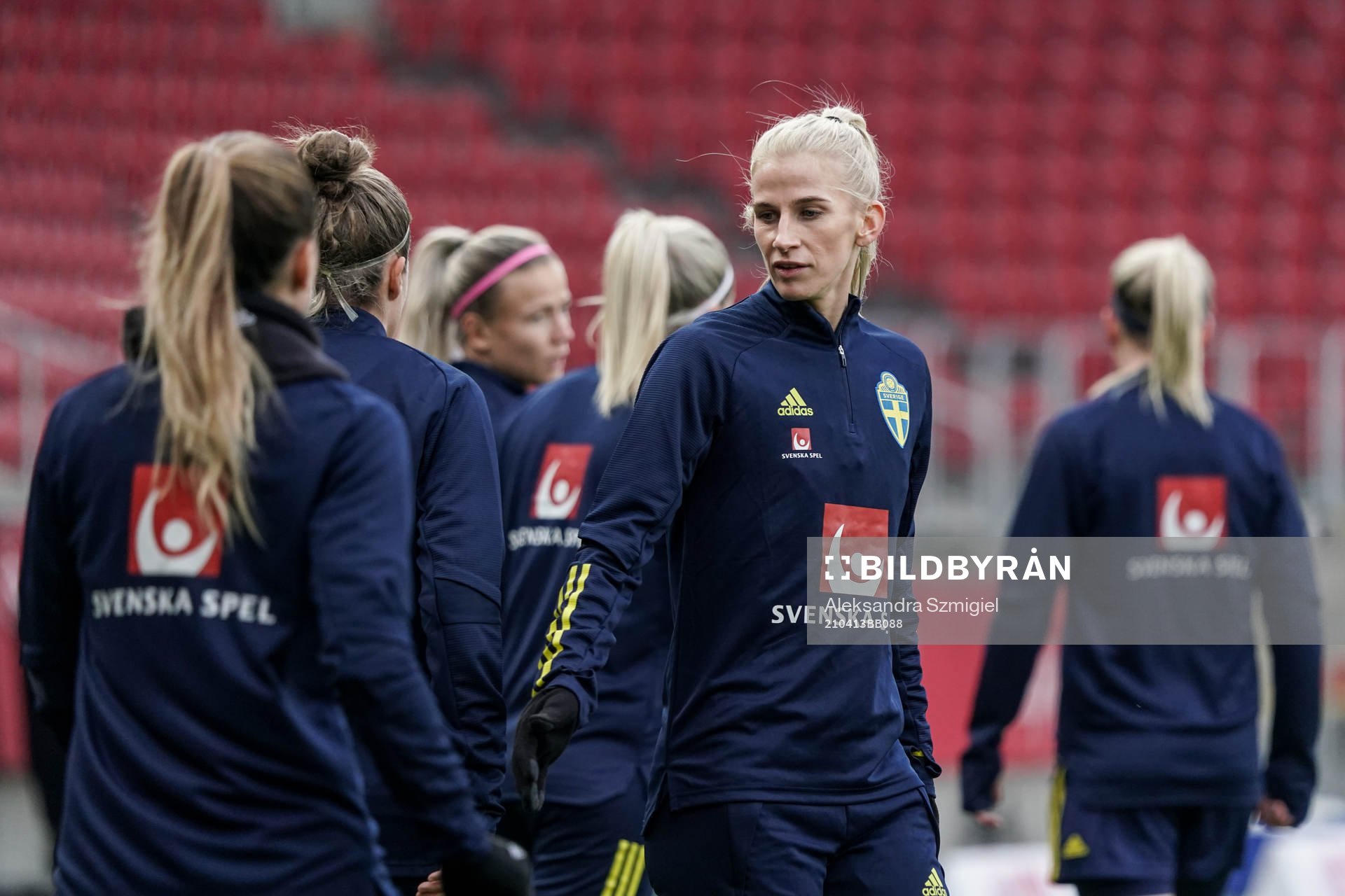Sofia Jakobsson of Sweden prior to the women's