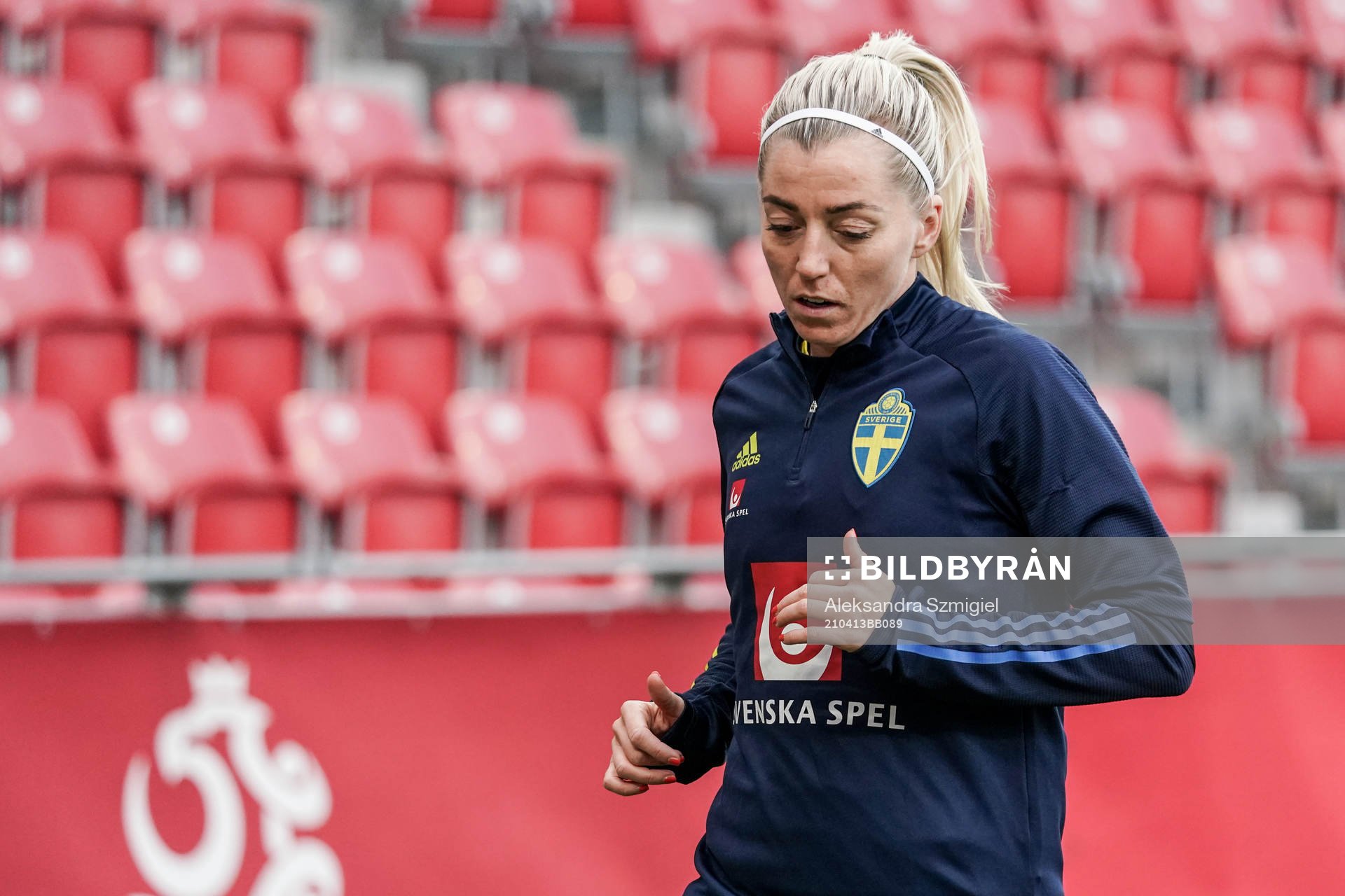 Linda Sembrant of Sweden prior to the women's international