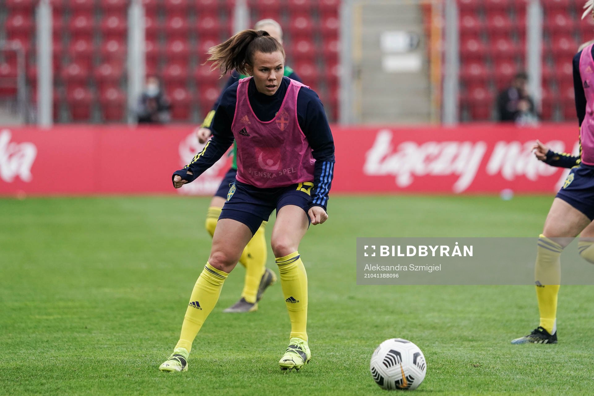 Jessica Wik of Sweden prior to the women's international