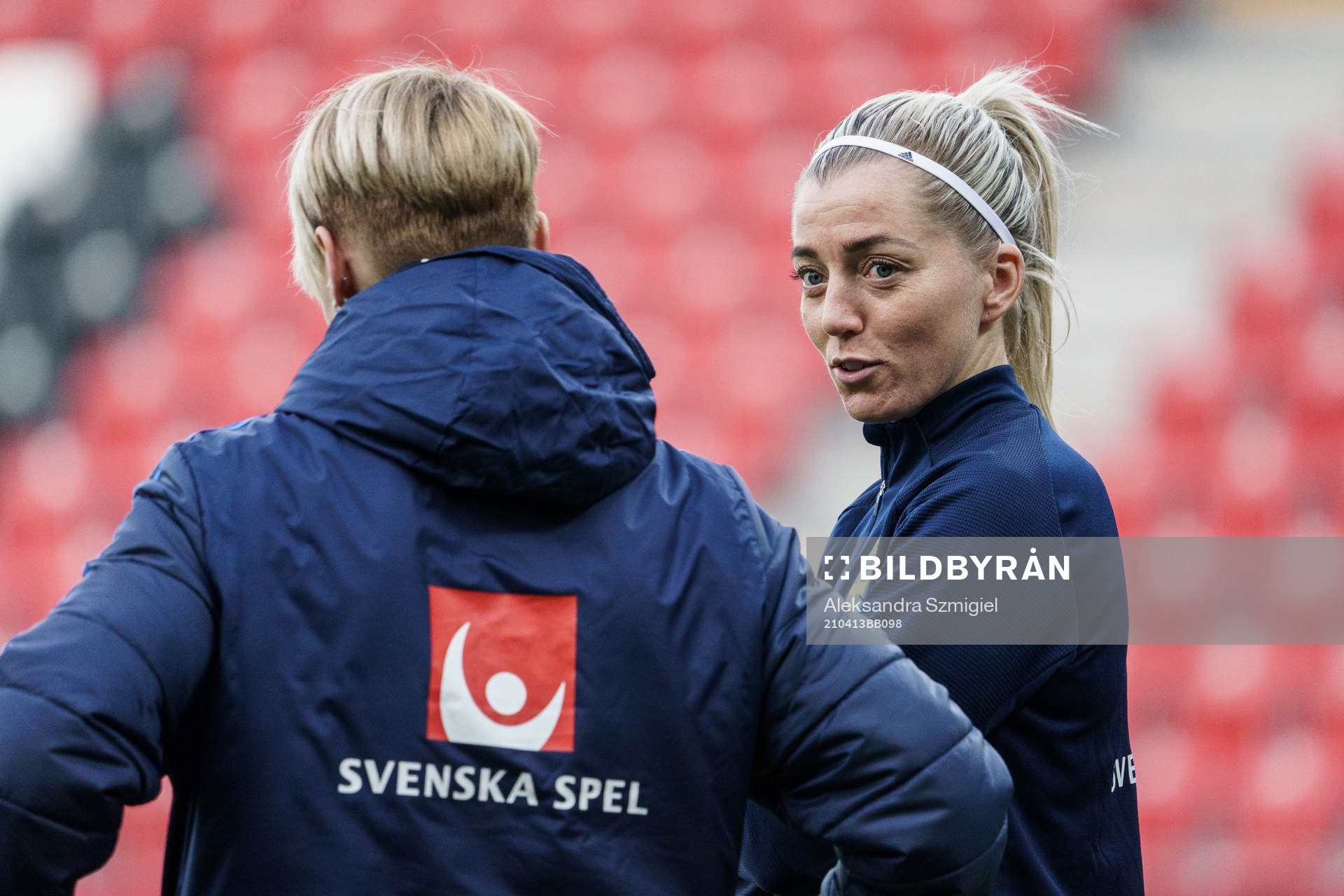 Linda Sembrant of Sweden prior to the women's international