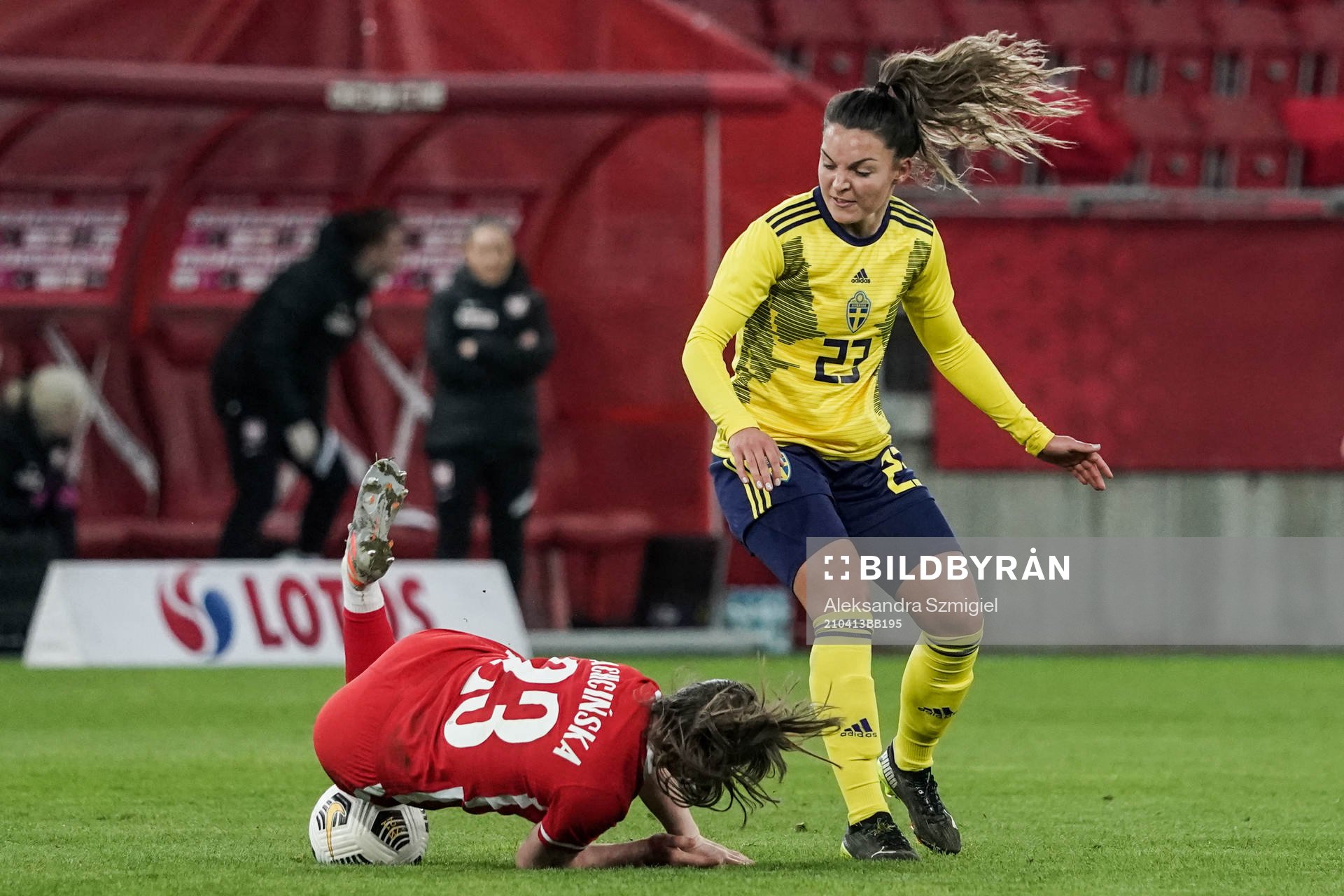 Adrianna Achcińska of Poland and Johanna Rytting Kaneryd