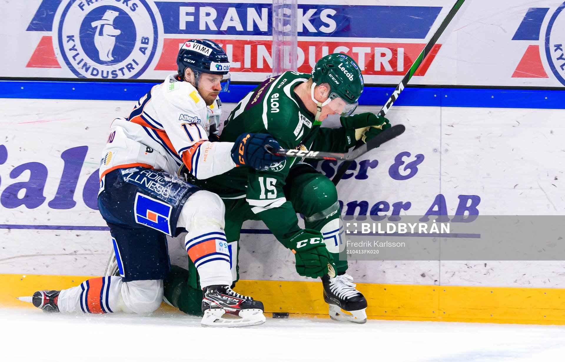 Växjös Emil Forslund och Färjestads Gustav Rydahl