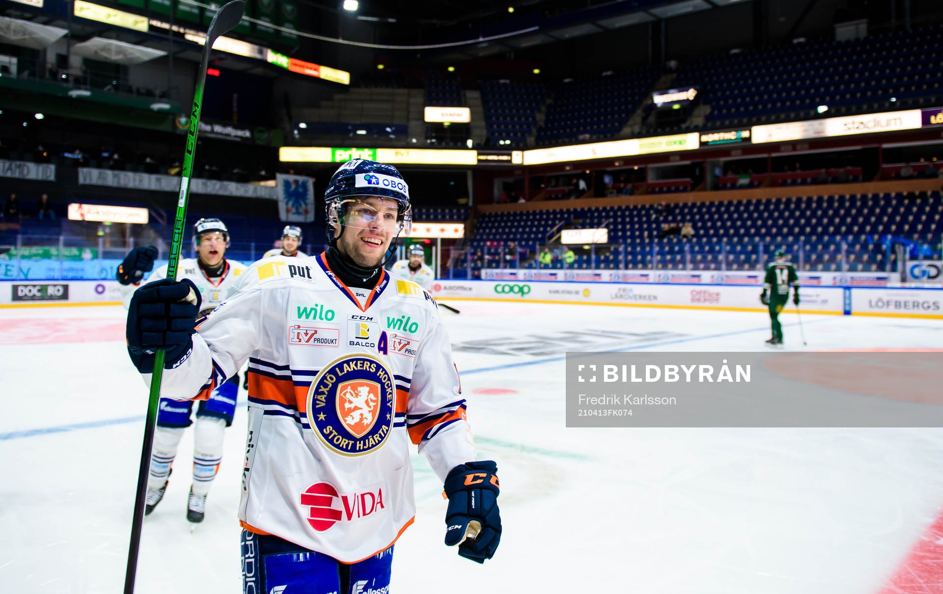 Växjös Robert Rosén jublar