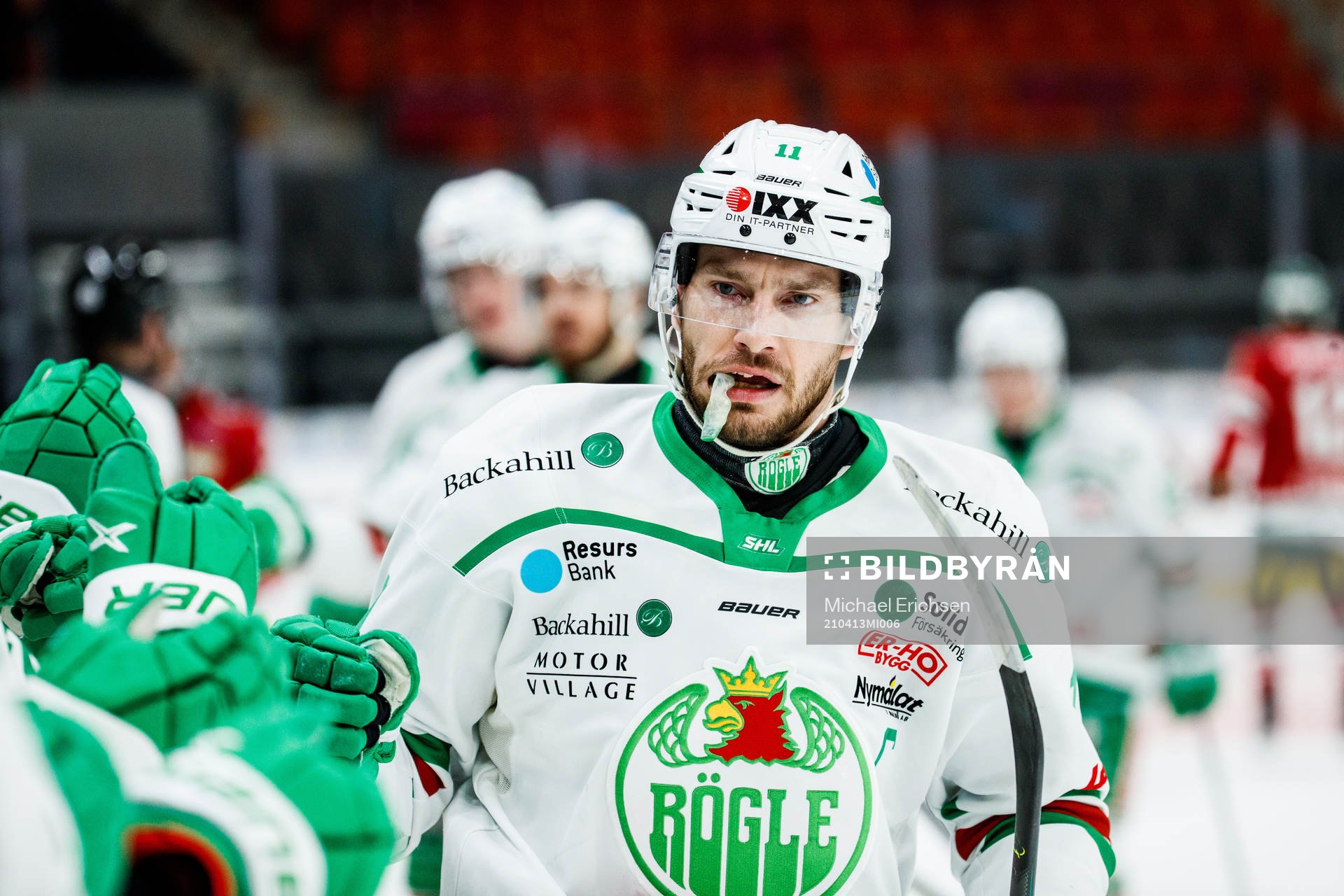 Rögles Mattias Sjögren jublar
