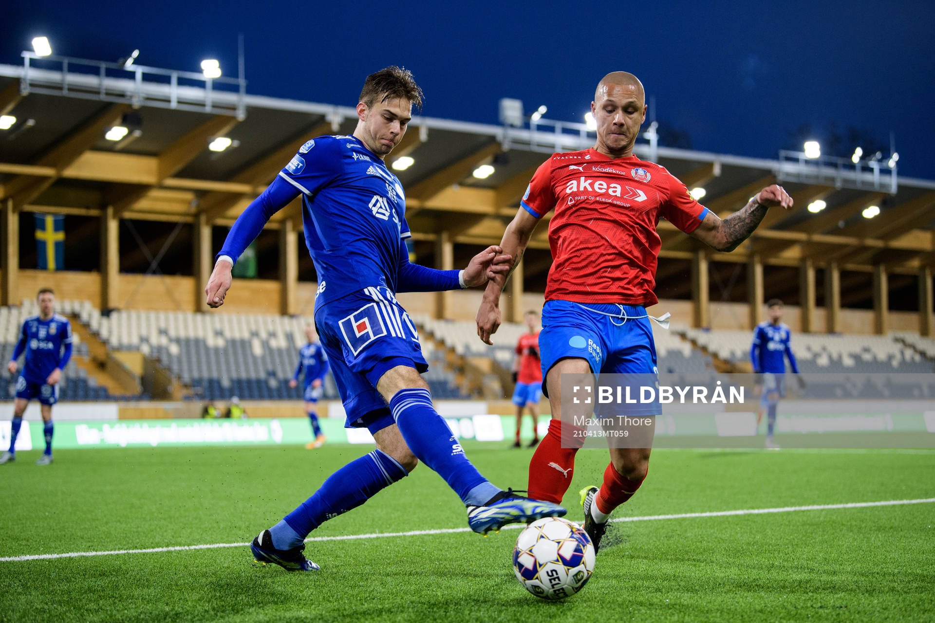 Sundsvalls Anton Eriksson och Helsingborgs Anthony van