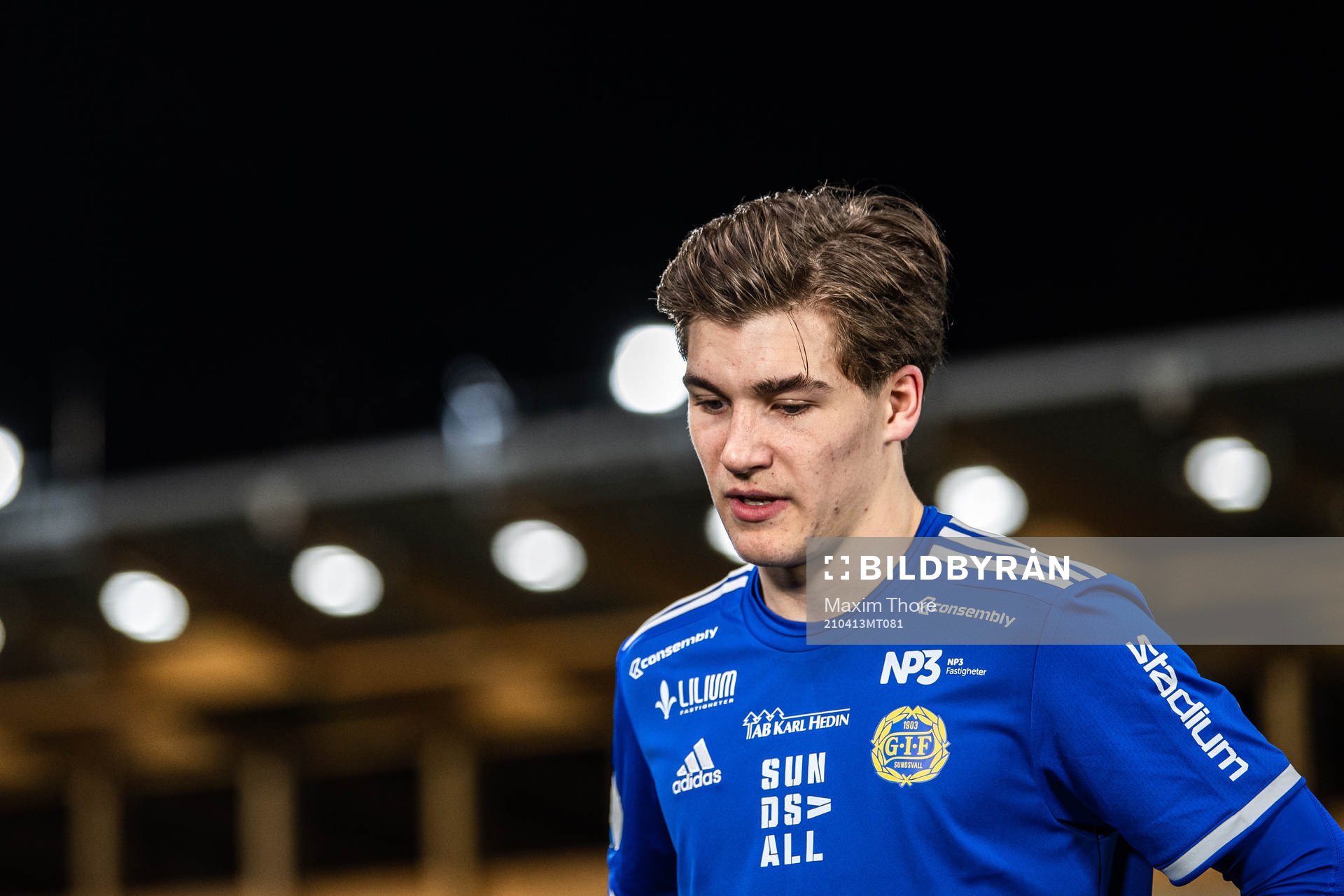 Sundsvalls Johan Bengtsson efter fotbollsmatchen i Superettan mellan GIF Sundsvall och Helsingborg den 13 april 2021 i Uppsala. 