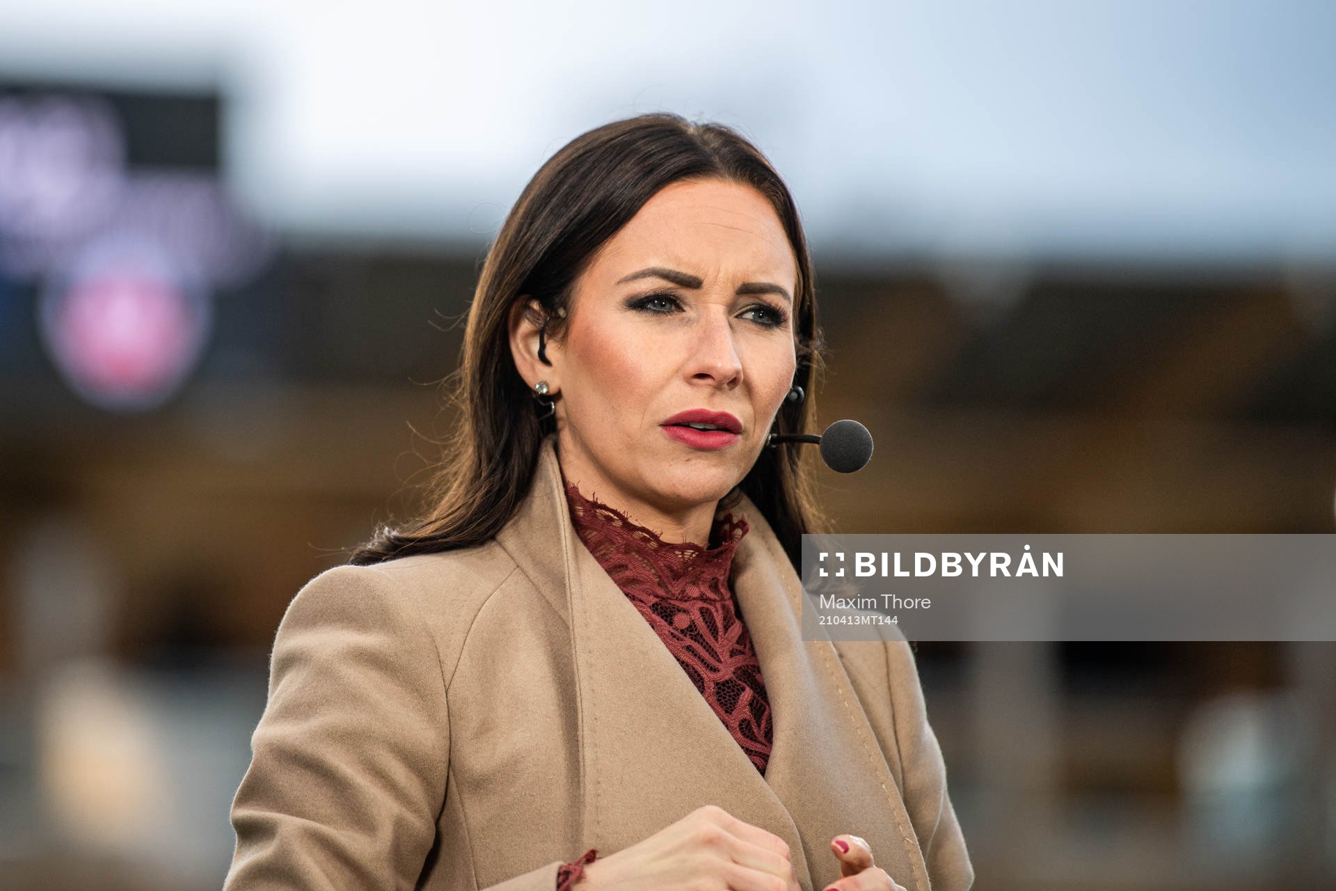 Camilla Nordlund i Discovery+ studio