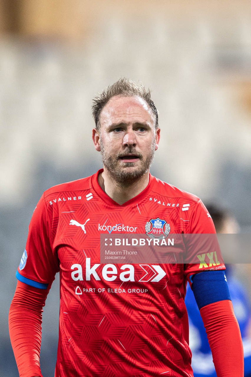 Helsingborgs Andreas Granqvist efter fotbollsmatchen i Superettan mellan GIF Sundsvall och Helsingborg den 13 april 2021 i Uppsala. 