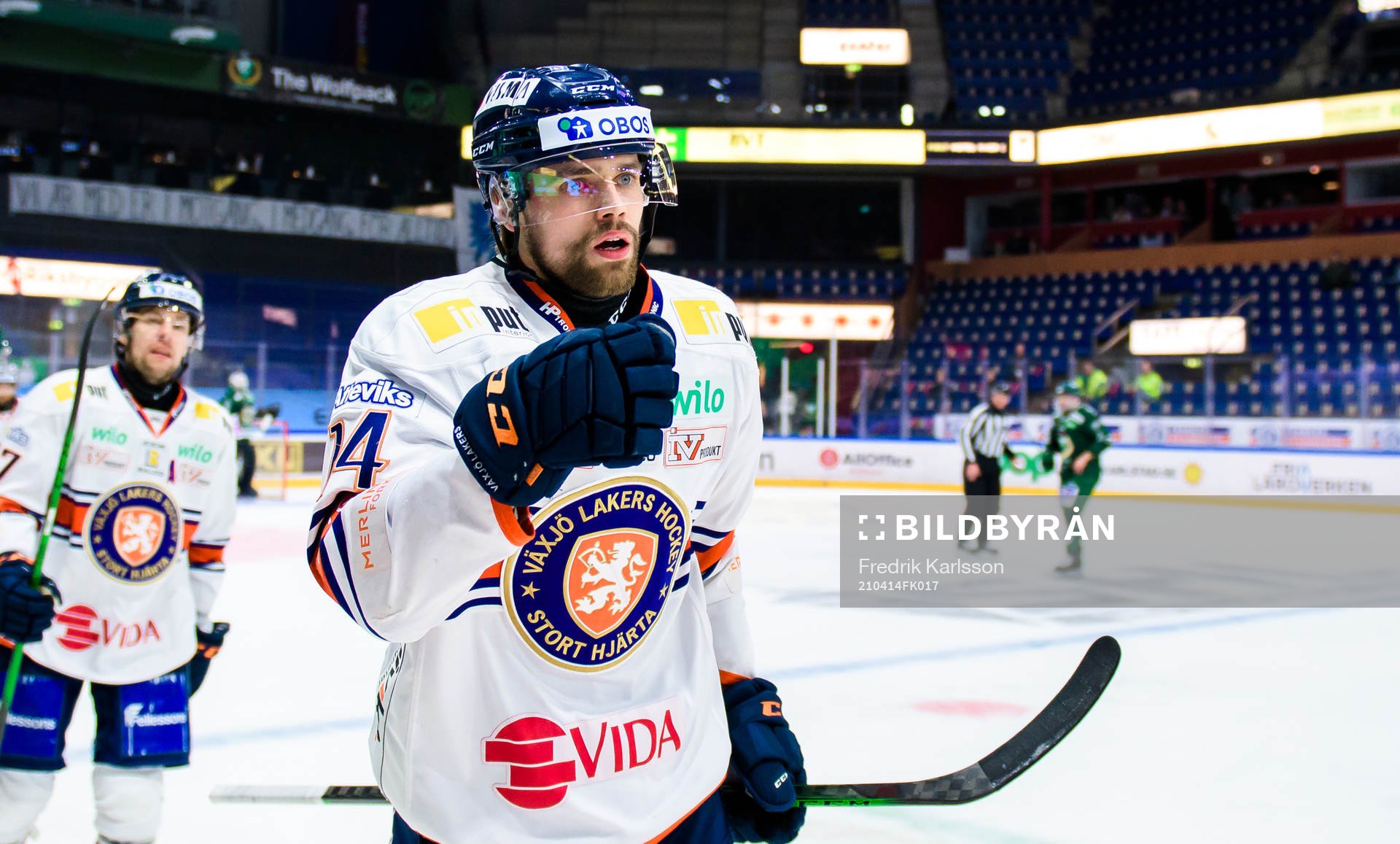 Växjös Emil Pettersson jublar