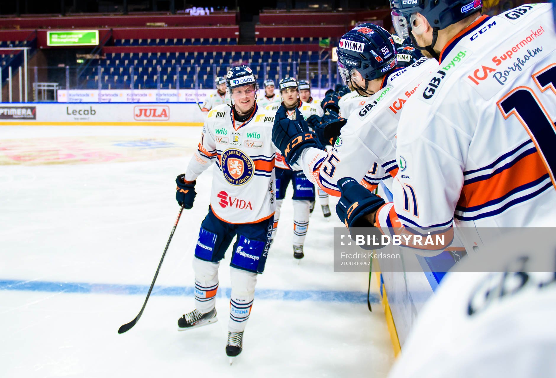 Växjös Fredrik Karlström jublar