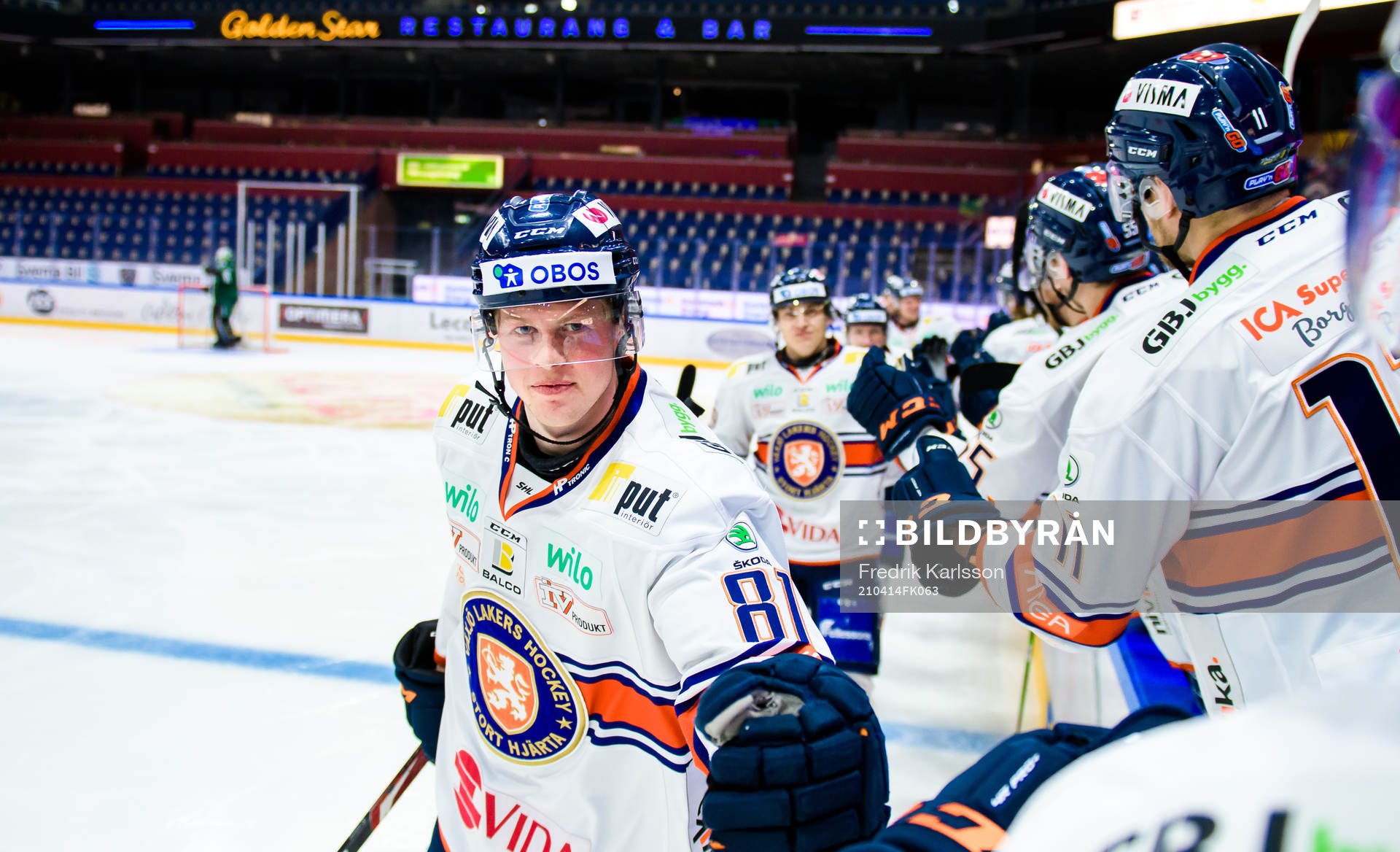 Växjös Fredrik Karlström jublar