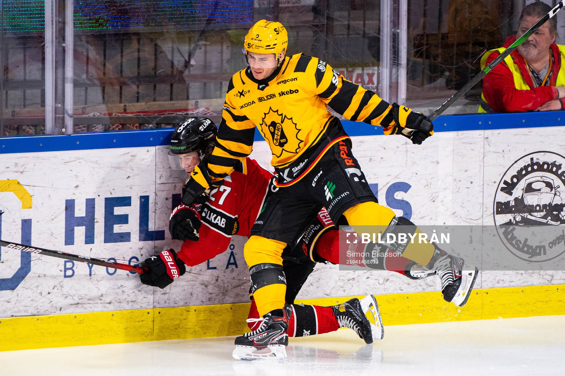 Luleås Nils Lundkvist och Skellefteås Albin Sundsvik