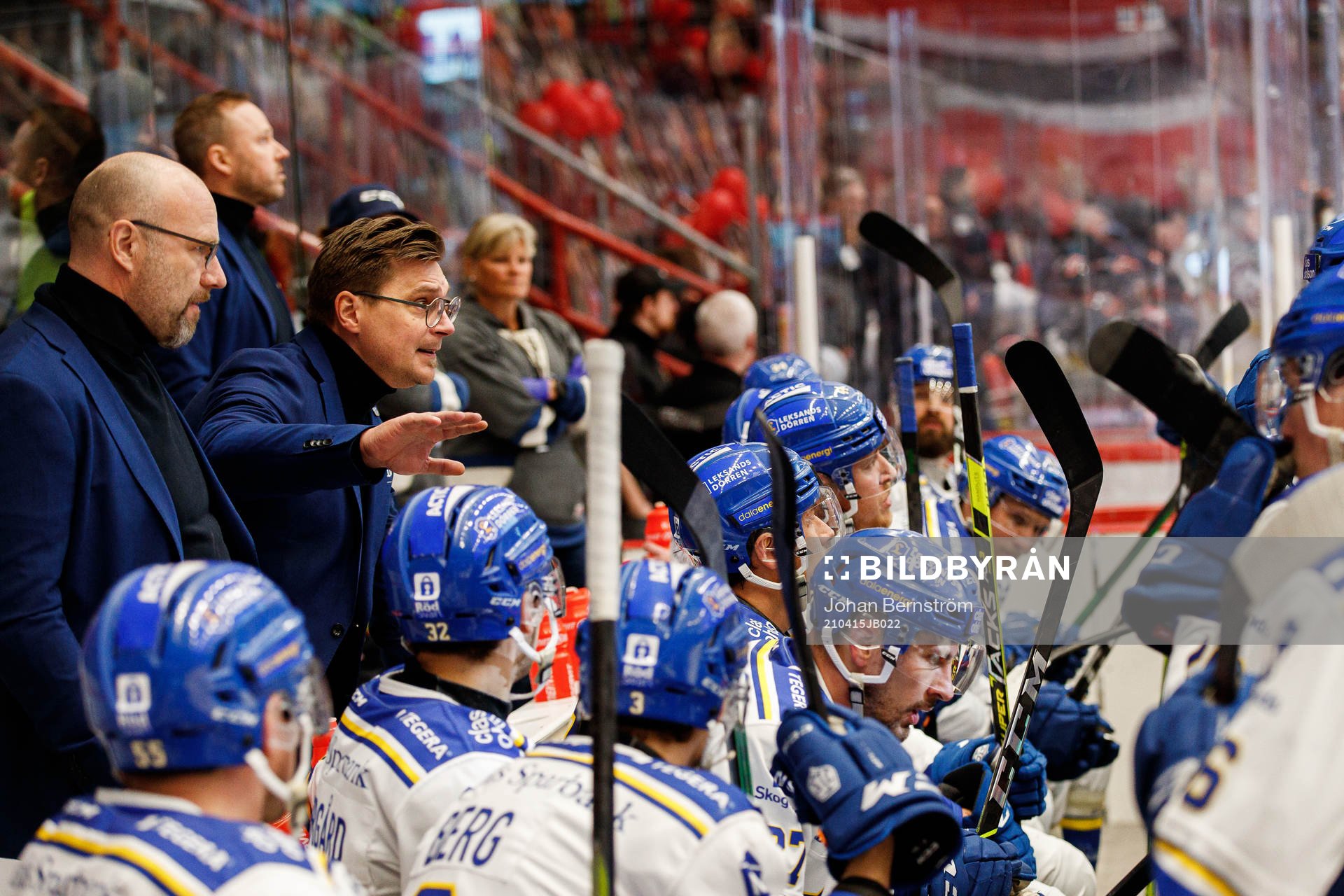Leksands assisterande tränare Fredrik Hallberg och