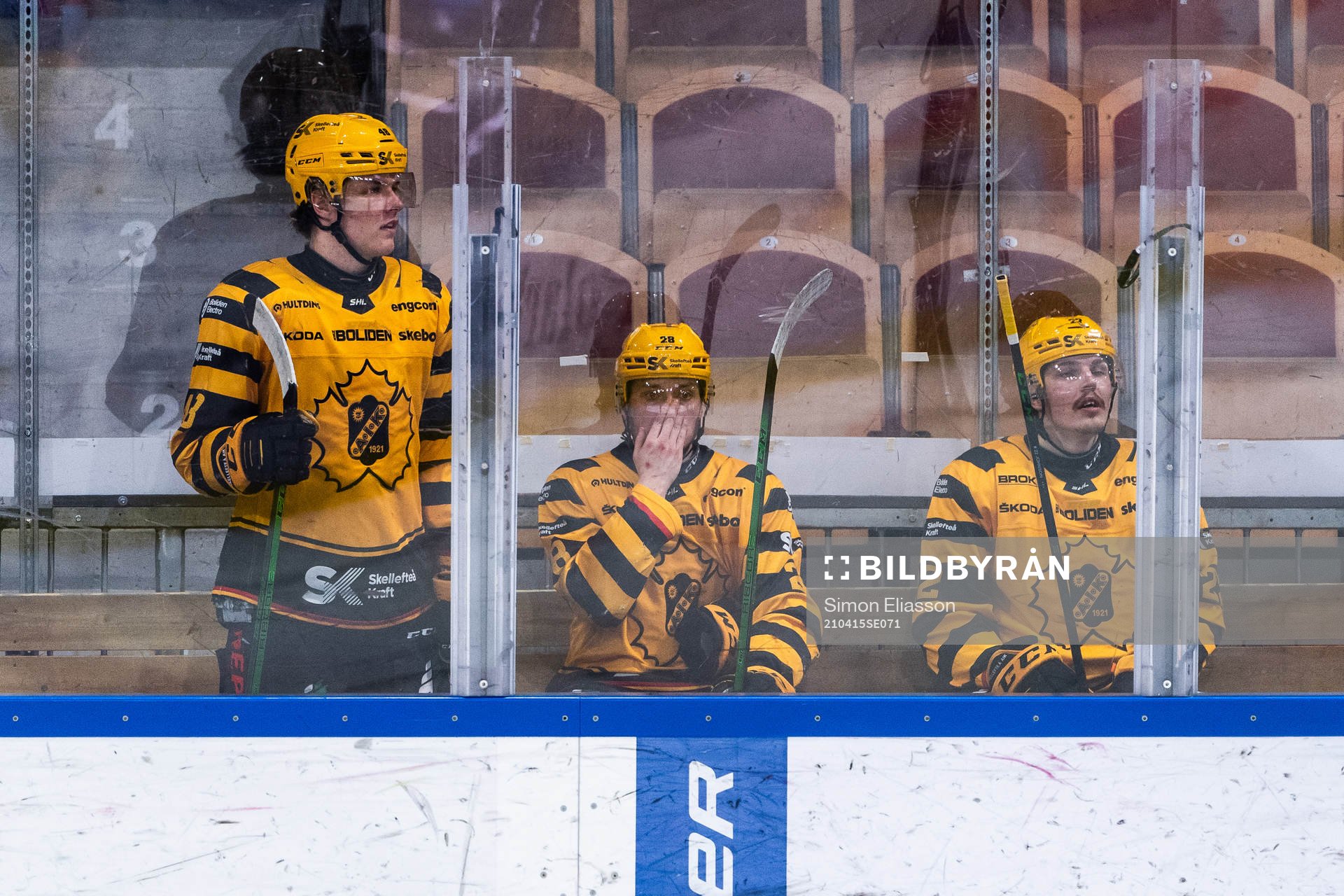 Skellefteås Jonatan Berggren, Jesper Frödén och Jonathan