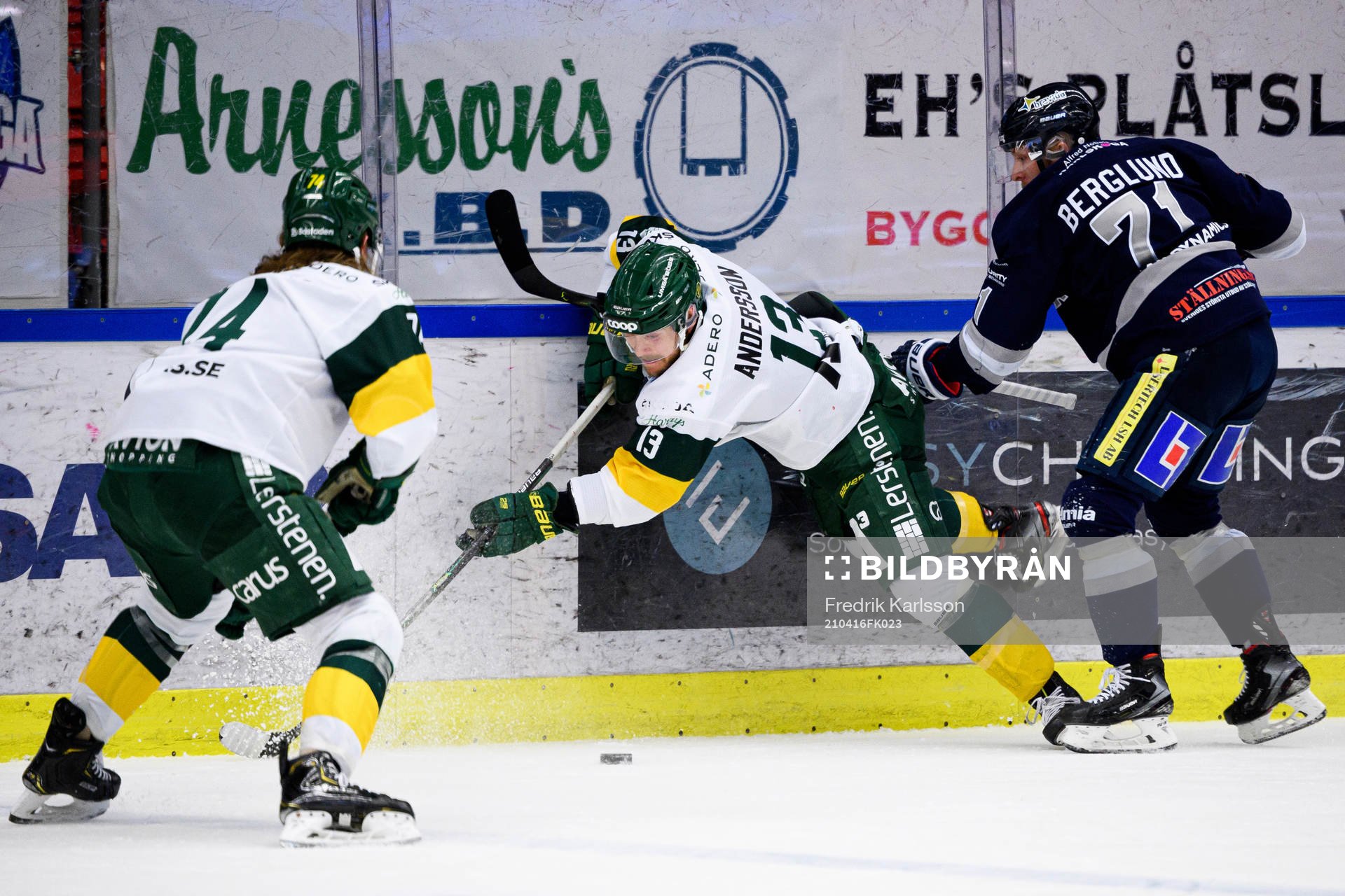Björklövens Fredric Andersson och Karlskogas Carl Berglund