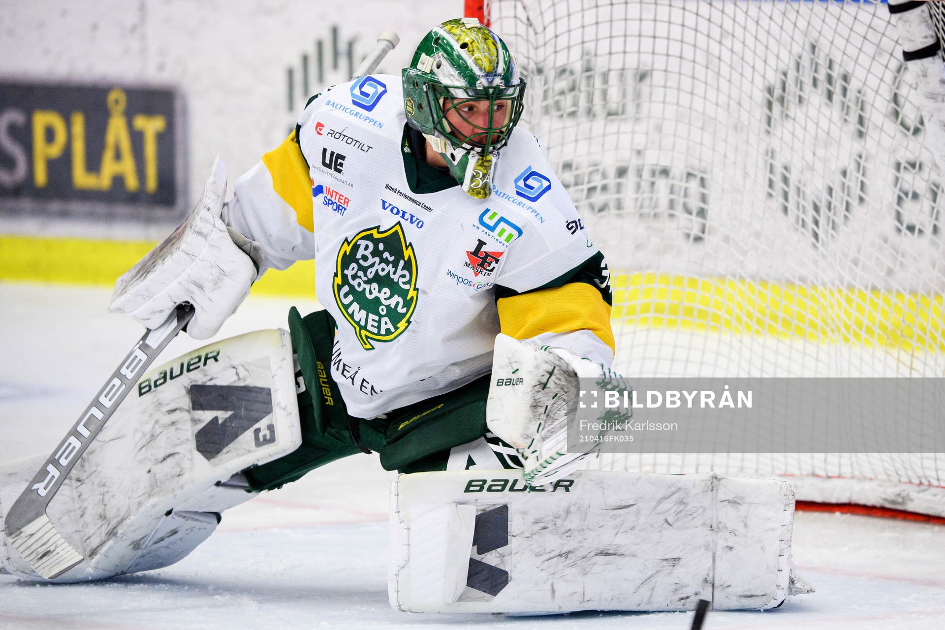 Björklövens målvakt Kevin Poulin