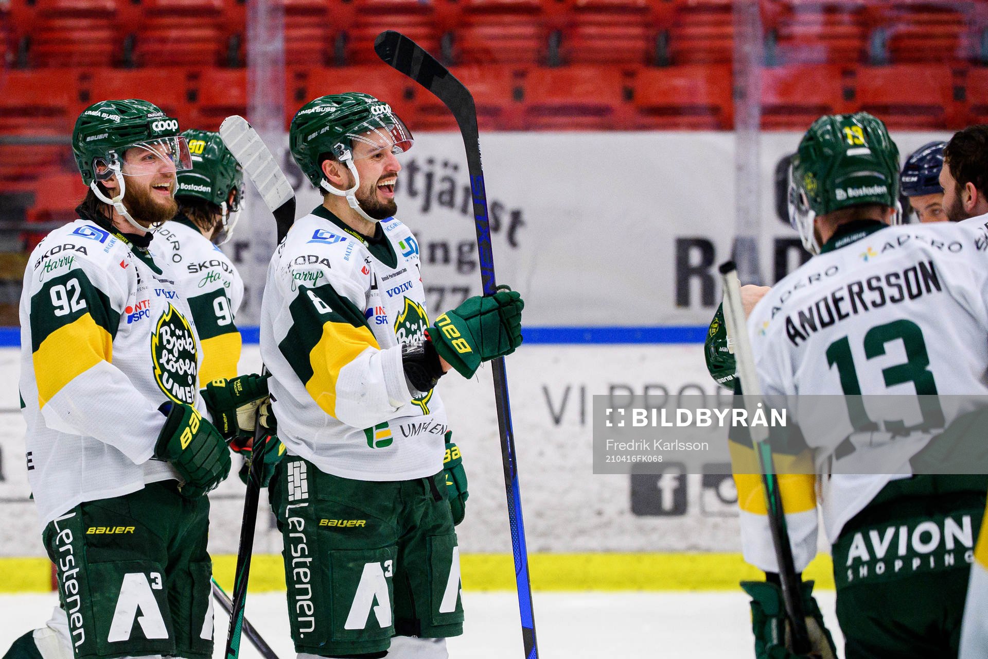 Björklövens Daniel Norbe och Alexander Deilert jublar