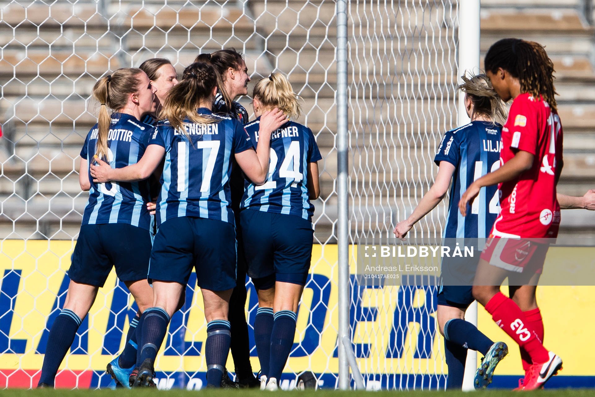 Djurgårdens spelar jublar