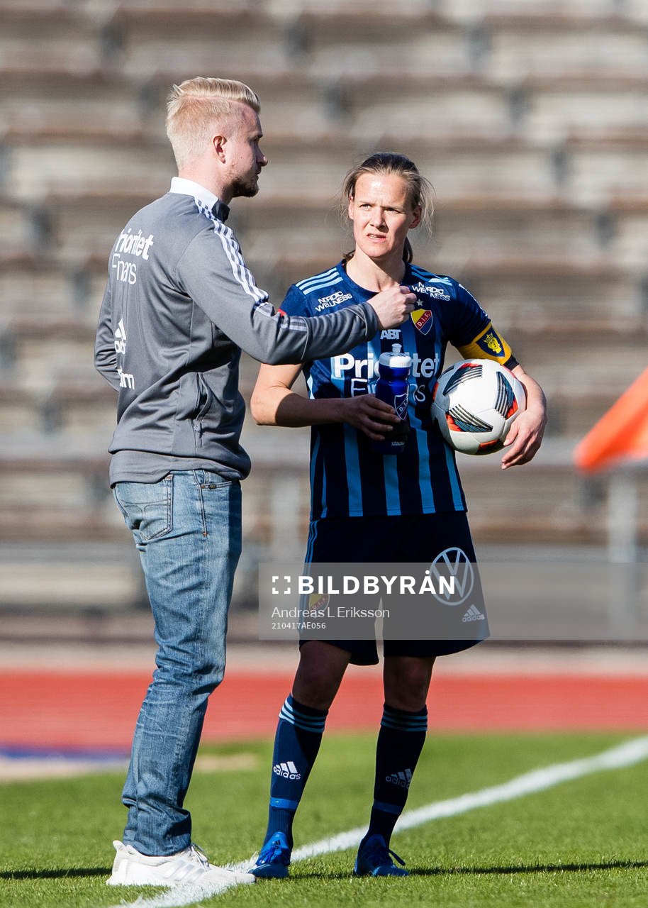 Djurgårdens tränare Pierre Fondin och Michaela van
