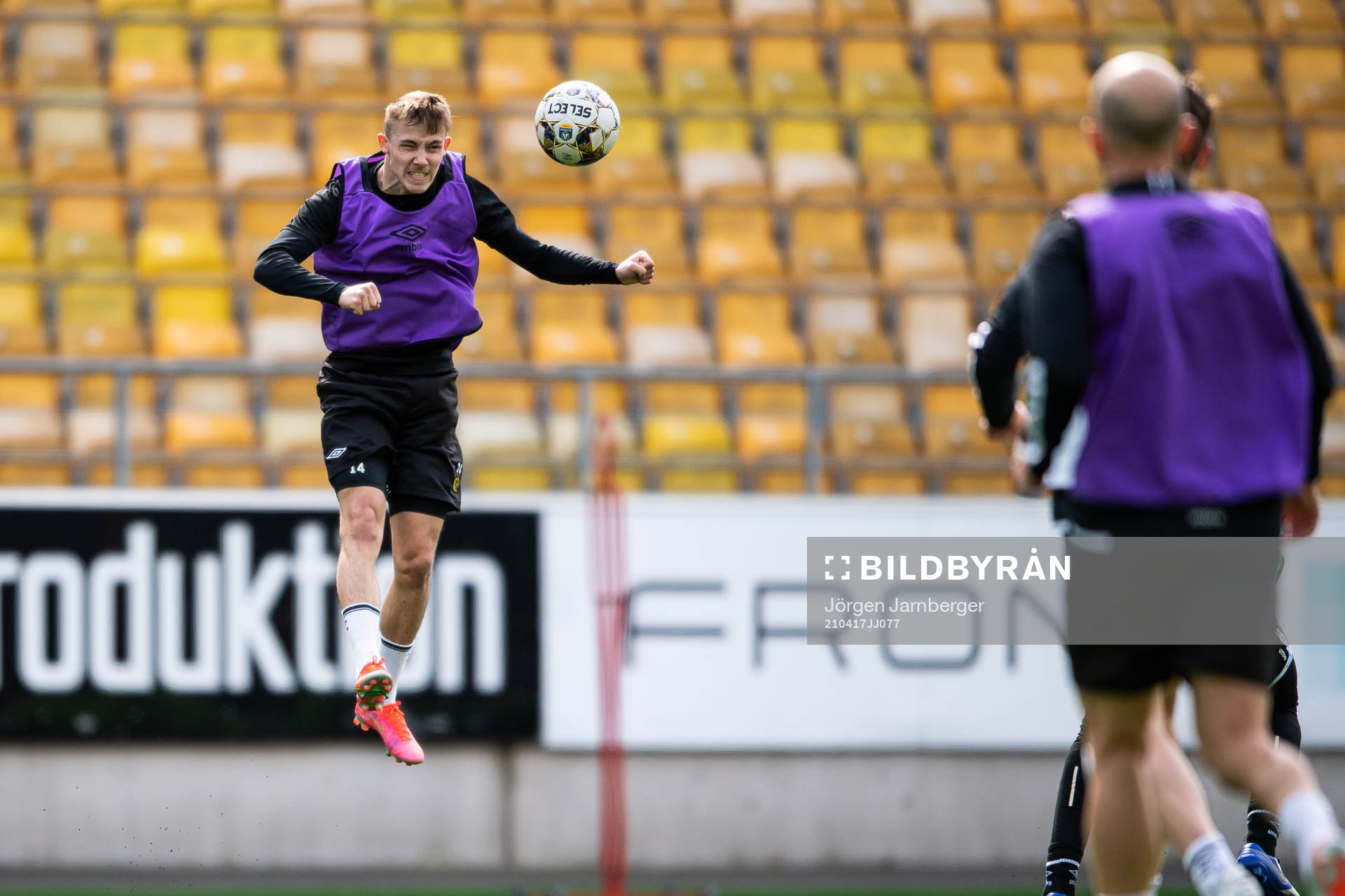 Jacob Ondrejka under en träning med Elfsborg den 17 april 2021 i Borås. 