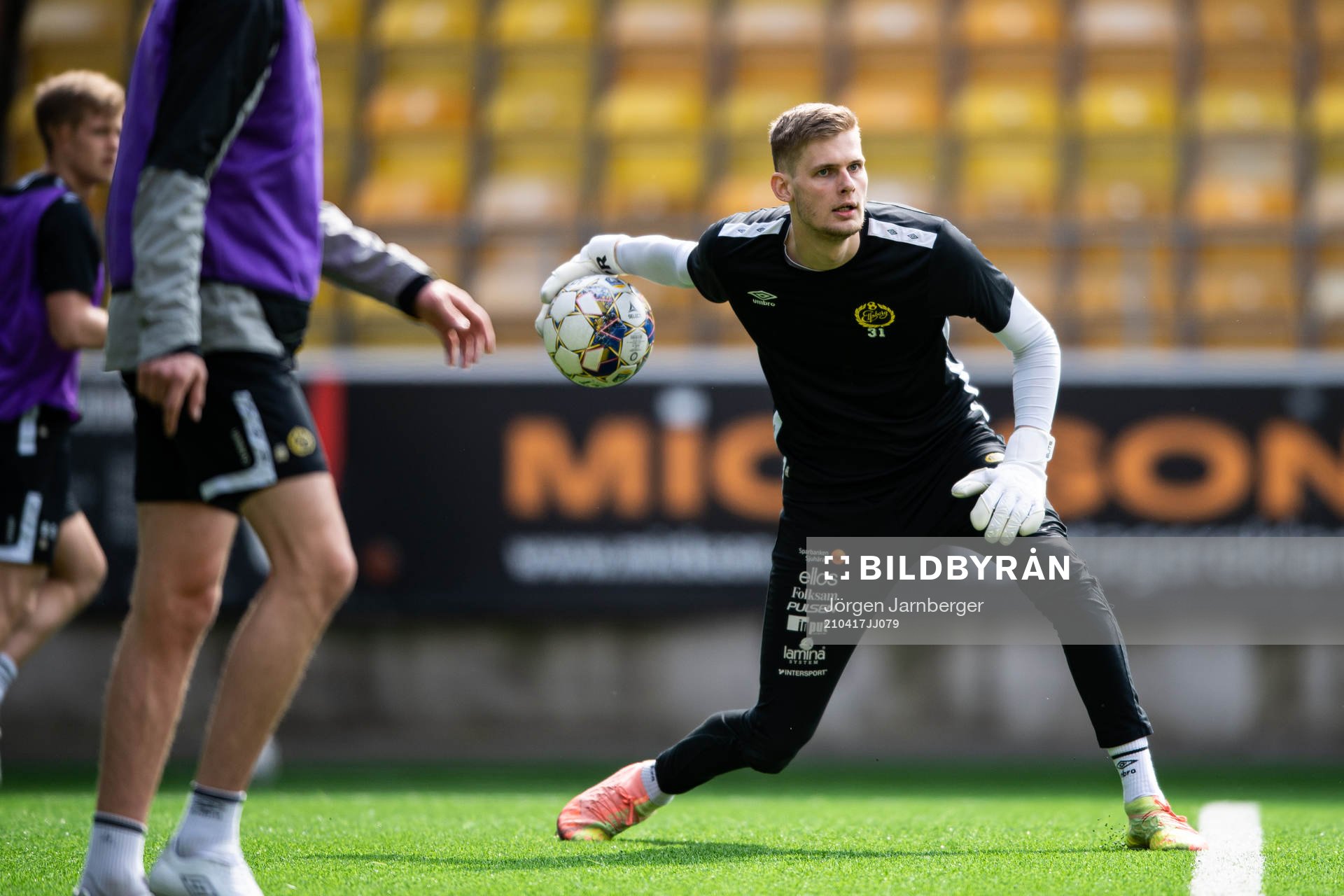 målvakt Tim Rönning under en träning med Elfsborg den 17 april 2021 i Borås. 