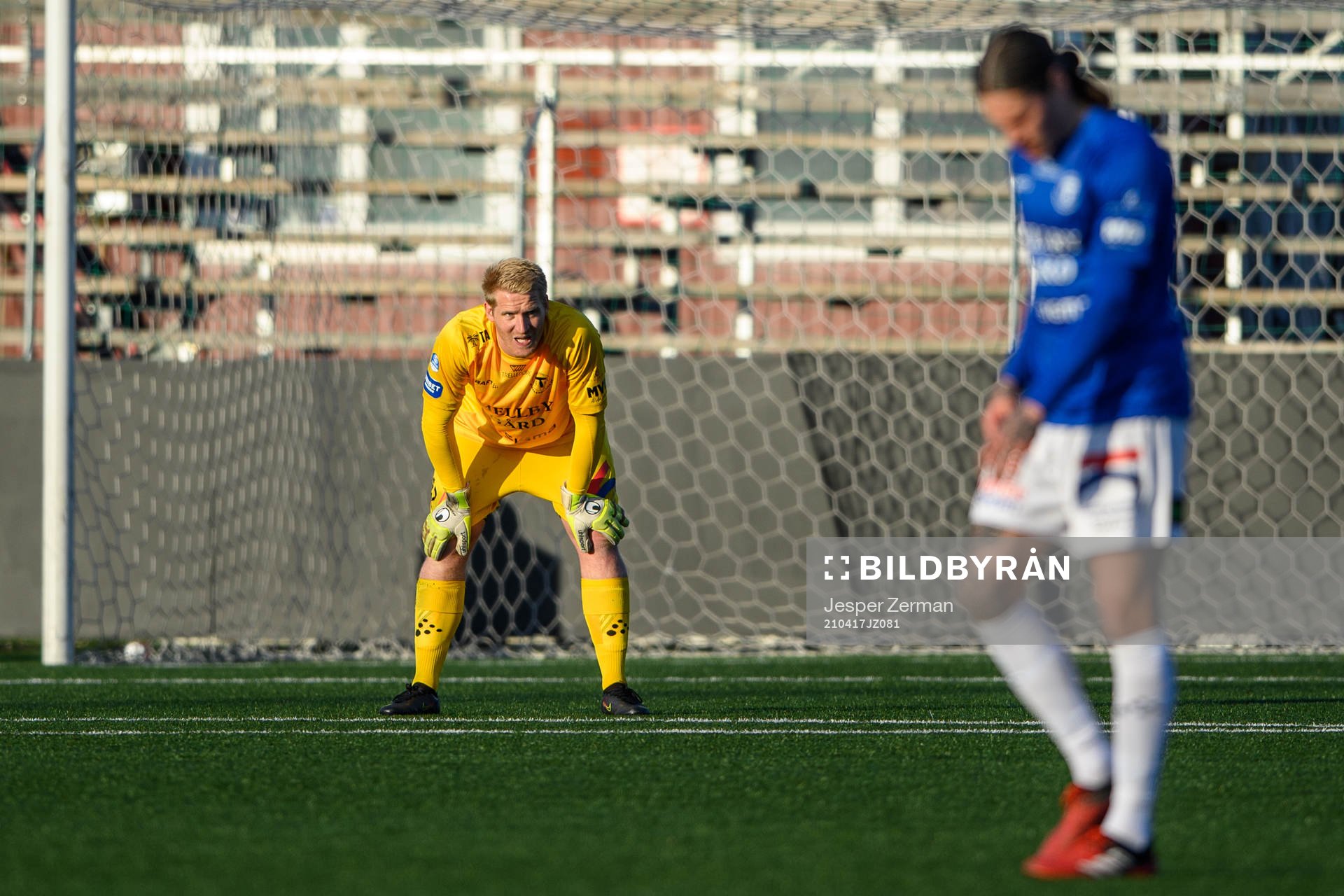 Trelleborgs målvakt Hampus Nilsson deppar