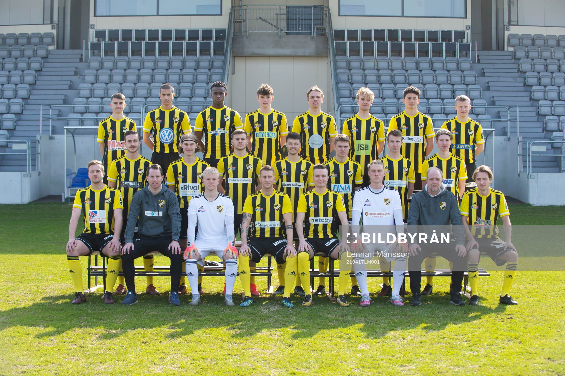 IFK Hässleholms A-trupp lagbild, i Hässleholm 17 april