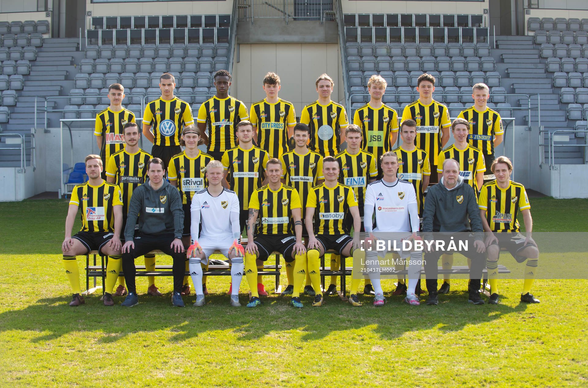 IFK Hässleholms A-trupp lagbild i Hässleholm 17 april 2021