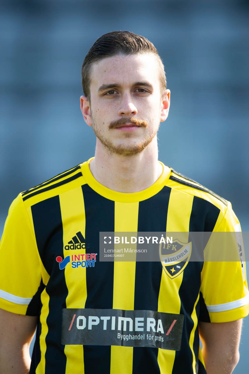IFK Hässleholms A-trupp, porträttbild, Max Sandberg, i
