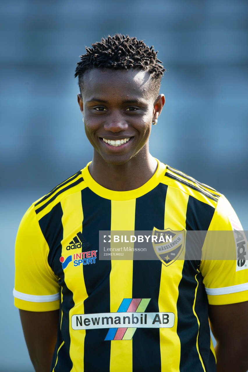 IFK Hässleholms A-trupp, porträttbild,Carl Mujaguzi, i