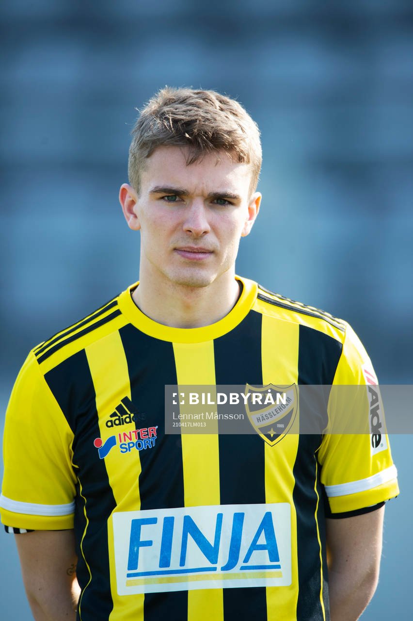 IFK Hässleholms A-trupp, porträttbild, Elliot Nilsson, i